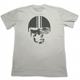 White T-shirt back with white background